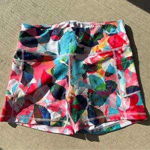 Zyia floral booty shorts